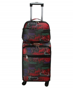 2 IN 1 Graffiti Travel Luggage Set LGOT01 MULTI5